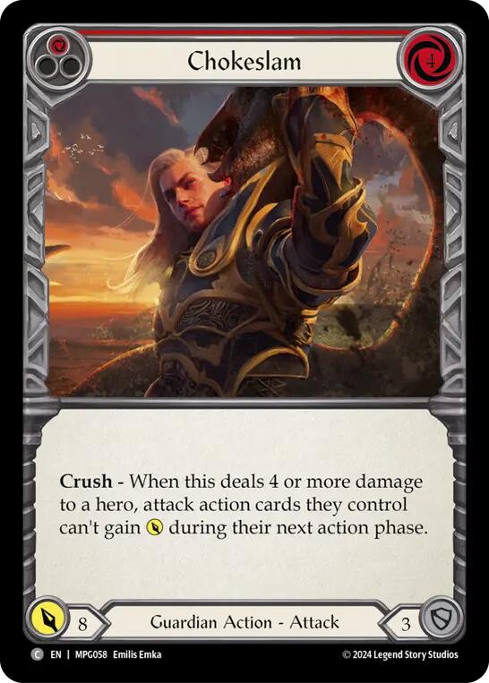 Chokeslam (Red) [MPG058] (Mastery Pack Guardian) | Pegasus Games WI