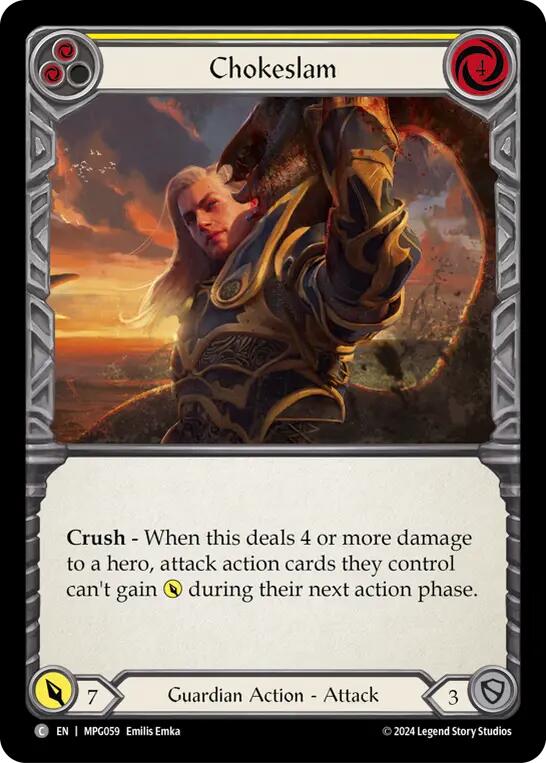 Chokeslam (Yellow) [MPG059] (Mastery Pack Guardian) | Pegasus Games WI