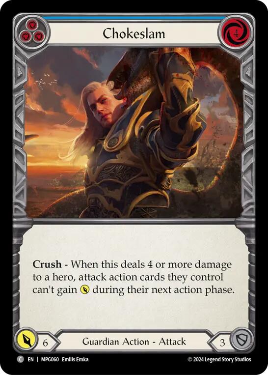 Chokeslam (Blue) [MPG060] (Mastery Pack Guardian) | Pegasus Games WI