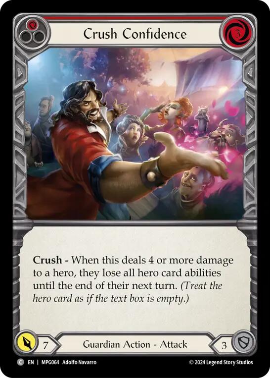 Crush Confidence (Red) [MPG064] (Mastery Pack Guardian) | Pegasus Games WI