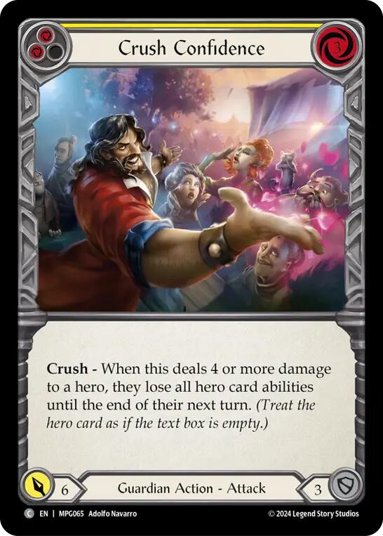 Crush Confidence (Yellow) [MPG065] (Mastery Pack Guardian) | Pegasus Games WI