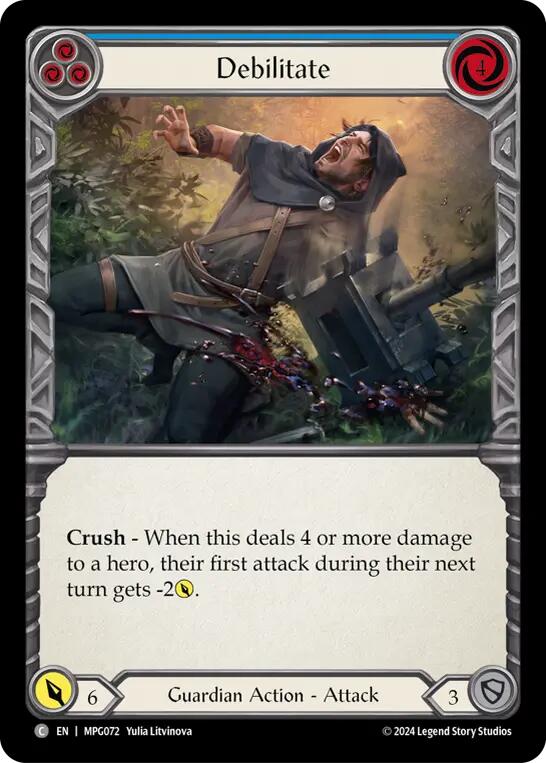 Debilitate (Blue) [MPG072] (Mastery Pack Guardian) | Pegasus Games WI