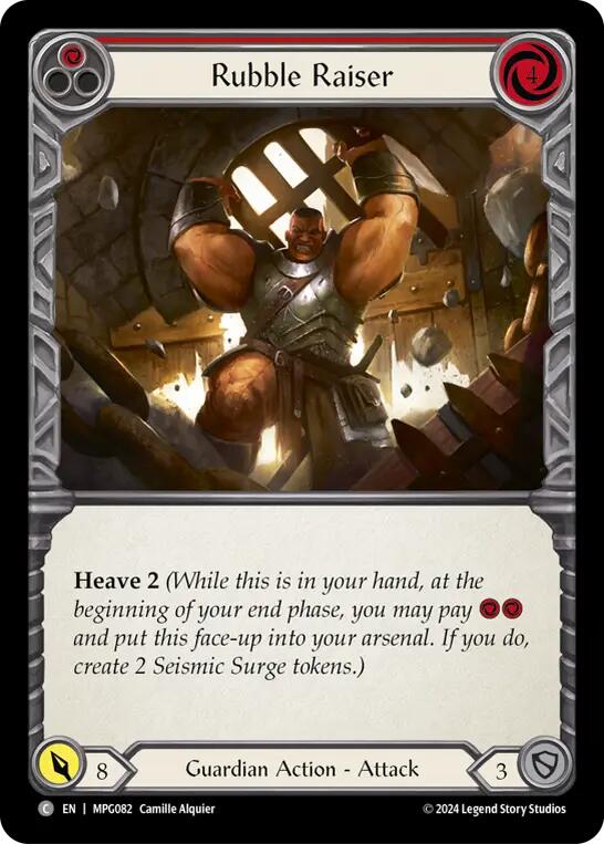 Rubble Raiser (Red) [MPG082] (Mastery Pack Guardian) | Pegasus Games WI