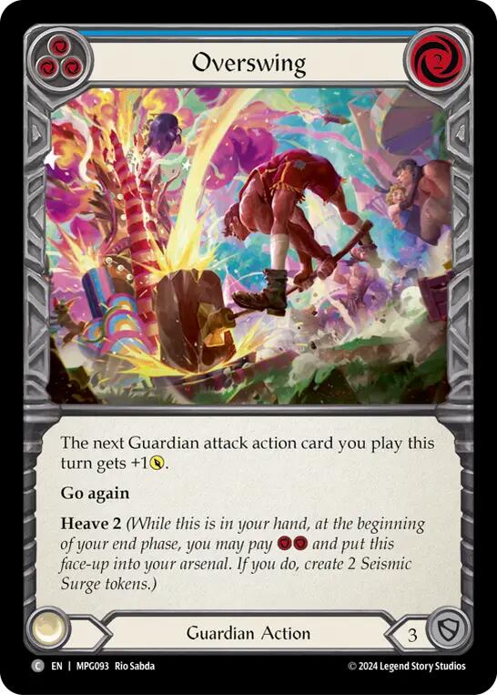 Overswing (Blue) [MPG093] (Mastery Pack Guardian)  Rainbow Foil | Pegasus Games WI