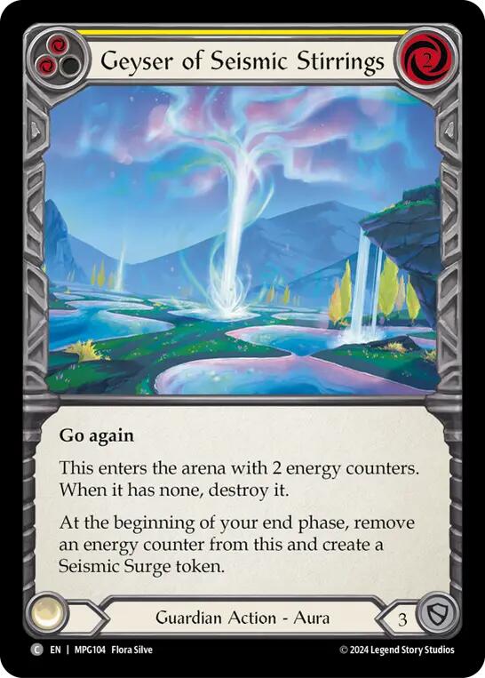 Geyser of Seismic Stirrings (Yellow) [MPG104] (Mastery Pack Guardian) | Pegasus Games WI