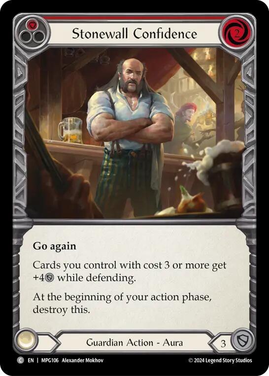 Stonewall Confidence (Red) [MPG106] (Mastery Pack Guardian) | Pegasus Games WI