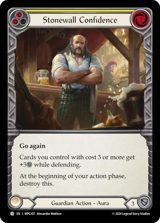 Stonewall Confidence (Yellow) [MPG107] (Mastery Pack Guardian) | Pegasus Games WI