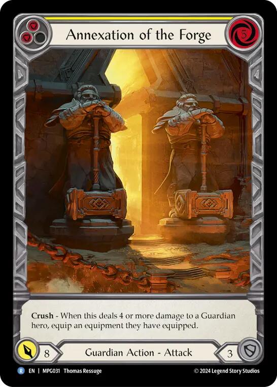 Annexation of the Forge (Extended Art) [MPG031] (Mastery Pack Guardian)  Rainbow Foil | Pegasus Games WI