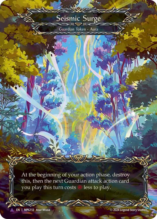 Seismic Surge (Forest) (Marvel) [MPG112] (Mastery Pack Guardian)  Cold Foil | Pegasus Games WI