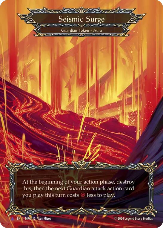 Seismic Surge (Lava) (Marvel) [MPG112] (Mastery Pack Guardian)  Cold Foil | Pegasus Games WI