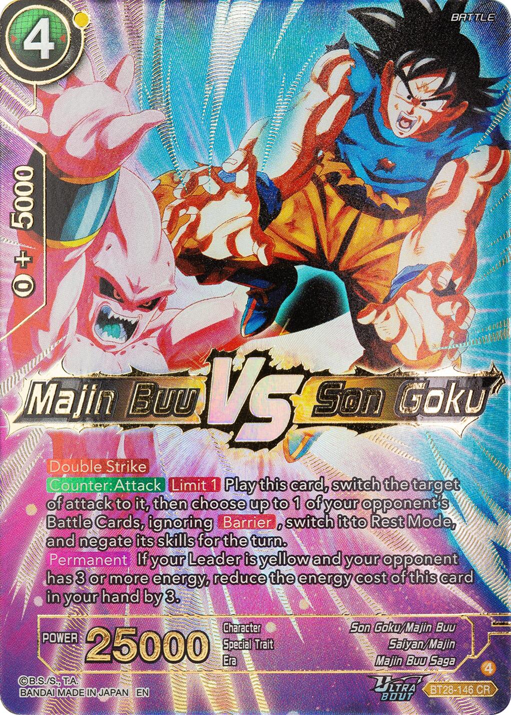Majin Buu VS Son Goku (BT28-146) [Prismatic Clash] | Pegasus Games WI