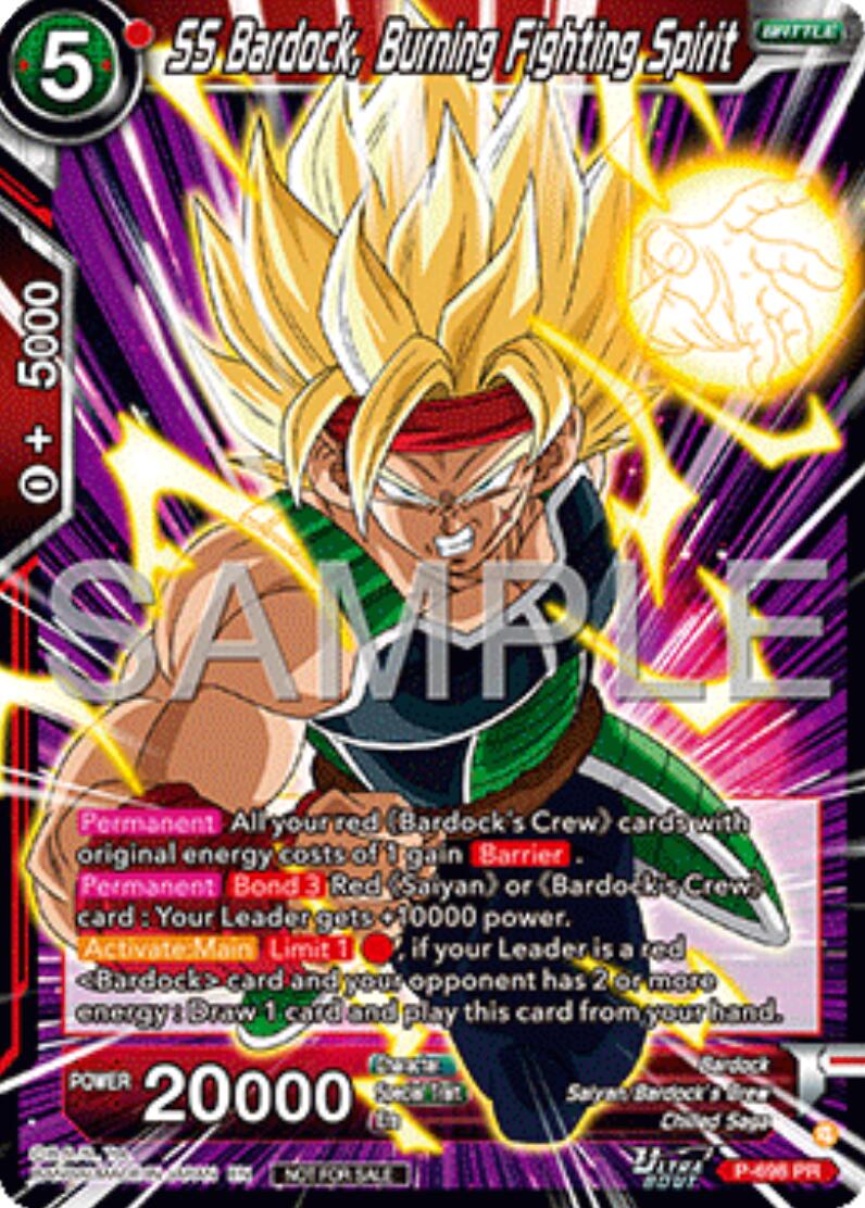 SS Bardock, Burning Fighting Spirit (Ultra-Bout Series Tournament Pack Vol.13) (P-698) [Tournament Promotion Cards] | Pegasus Games WI