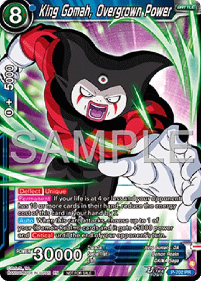 King Gomah, Overgrown Power (Ultra-Bout Series Tournament Pack Vol.13) (P-702) [Tournament Promotion Cards] | Pegasus Games WI
