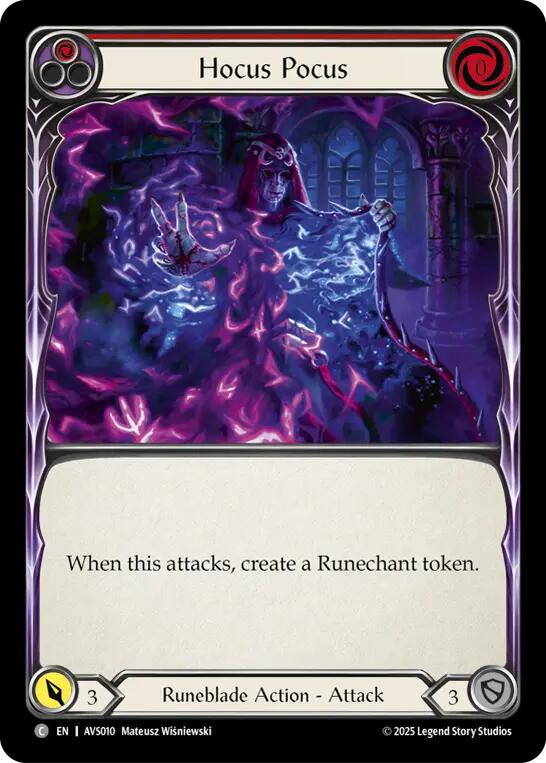 Hocus Pocus (Red) [AVS010] (Armory Deck: Legends Viserai) | Pegasus Games WI