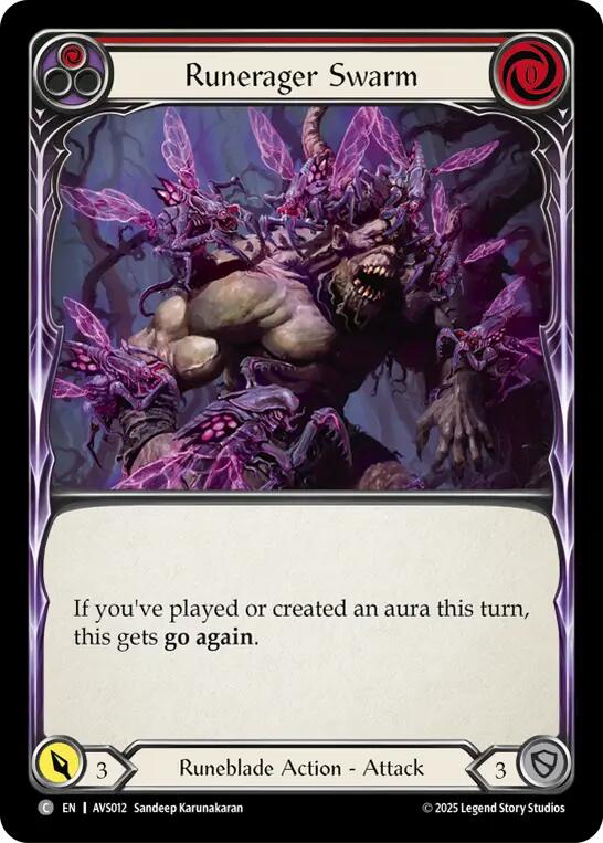 Runerager Swarm (Red) [AVS012] (Armory Deck: Legends Viserai) | Pegasus Games WI