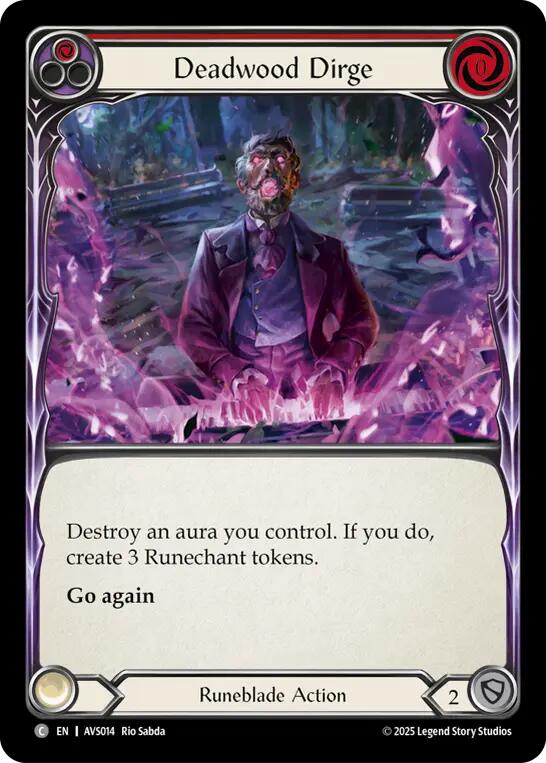 Deadwood Dirge (Red) [AVS014] (Armory Deck: Legends Viserai) | Pegasus Games WI