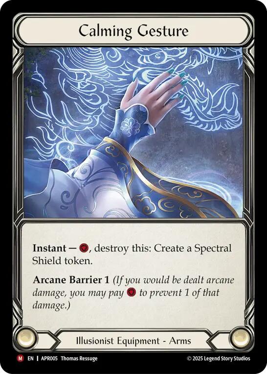 Calming Gesture [APR005] (Armory Deck: Legends Prism) | Pegasus Games WI