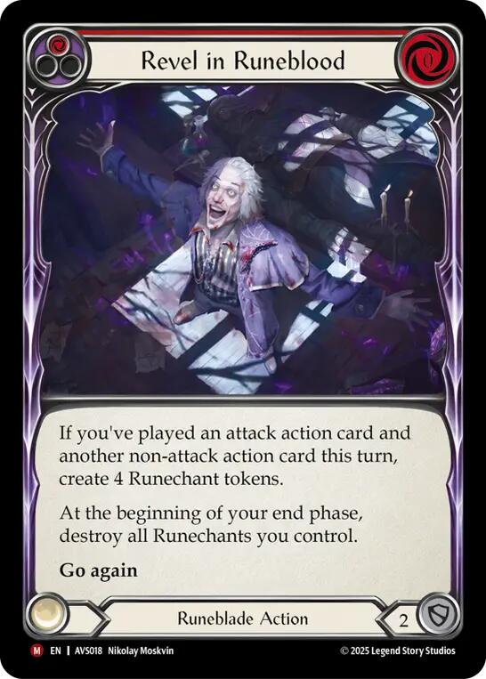 Revel in Runeblood (Red) [AVS018] (Armory Deck: Legends Viserai) | Pegasus Games WI