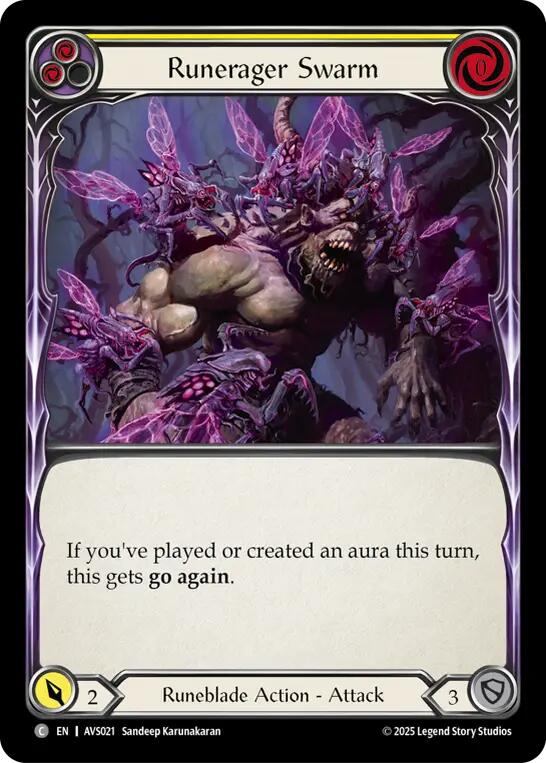 Runerager Swarm (Yellow) [AVS021] (Armory Deck: Legends Viserai) | Pegasus Games WI