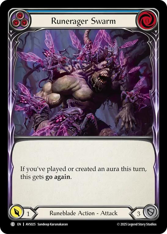 Runerager Swarm (Blue) [AVS025] (Armory Deck: Legends Viserai) | Pegasus Games WI