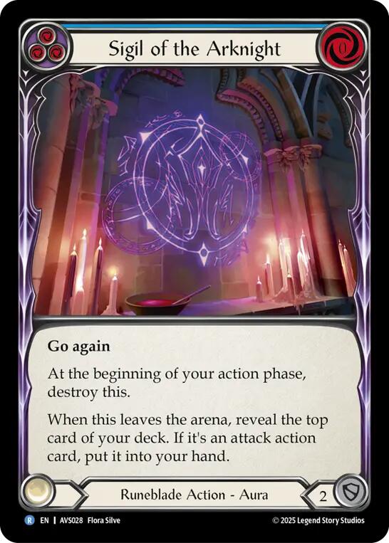 Sigil of the Arknight (Blue) [AVS028] (Armory Deck: Legends Viserai) | Pegasus Games WI