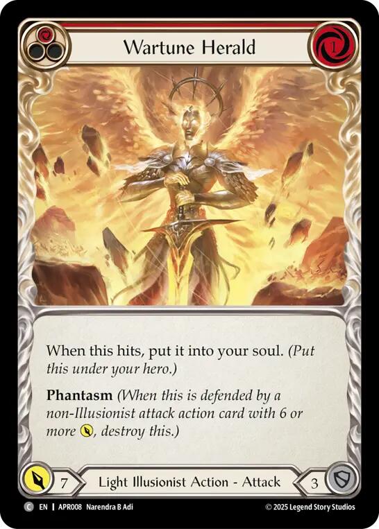 Wartune Herald (Red) [APR008] (Armory Deck: Legends Prism) | Pegasus Games WI