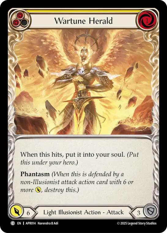 Wartune Herald (Yellow) [APR014] (Armory Deck: Legends Prism) | Pegasus Games WI