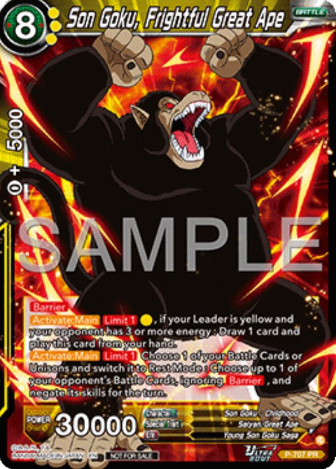Son Goku, Frightful Great Ape (Ultra-Bout Series Tournament Pack Vol.13) (P-707) [Tournament Promotion Cards] | Pegasus Games WI