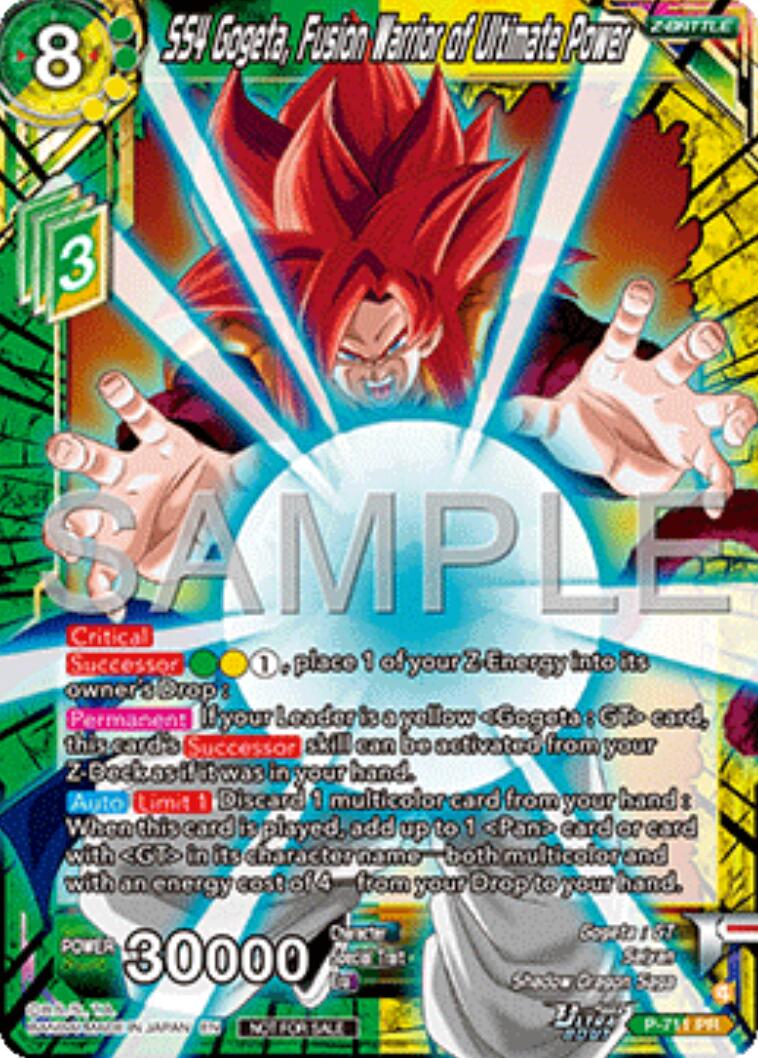 SS4 Gogeta, Fusion Warrior of Ultimate Power (Ultra-Bout Series Tournament Pack Vol.13) (P-711) [Tournament Promotion Cards] | Pegasus Games WI