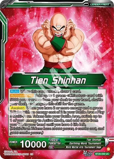 Tien Shinhan // Tien Shinhan, Return of the Mysterious Technique (SLR) (BT28-056) [Prismatic Clash] | Pegasus Games WI