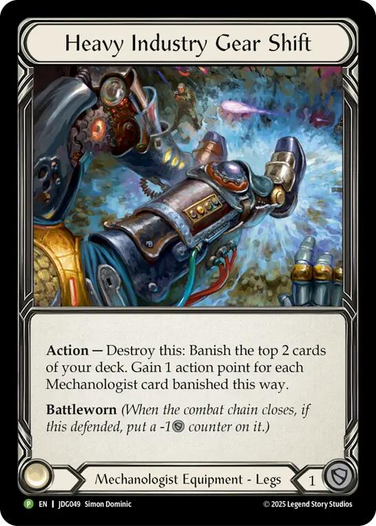 Heavy Industry Gear Shift [JDG049] (Promo)  Cold Foil | Pegasus Games WI