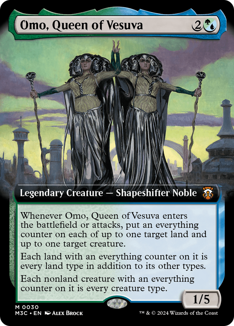 Omo, Queen of Vesuva (Extended Art) [Modern Horizons 3 Commander] | Pegasus Games WI