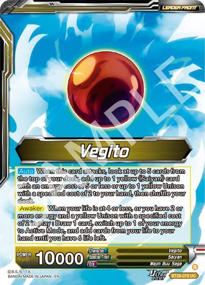 Vegito // SS Vegito, Transcendent Rage (SLR) (BT28-079) [Prismatic Clash] | Pegasus Games WI