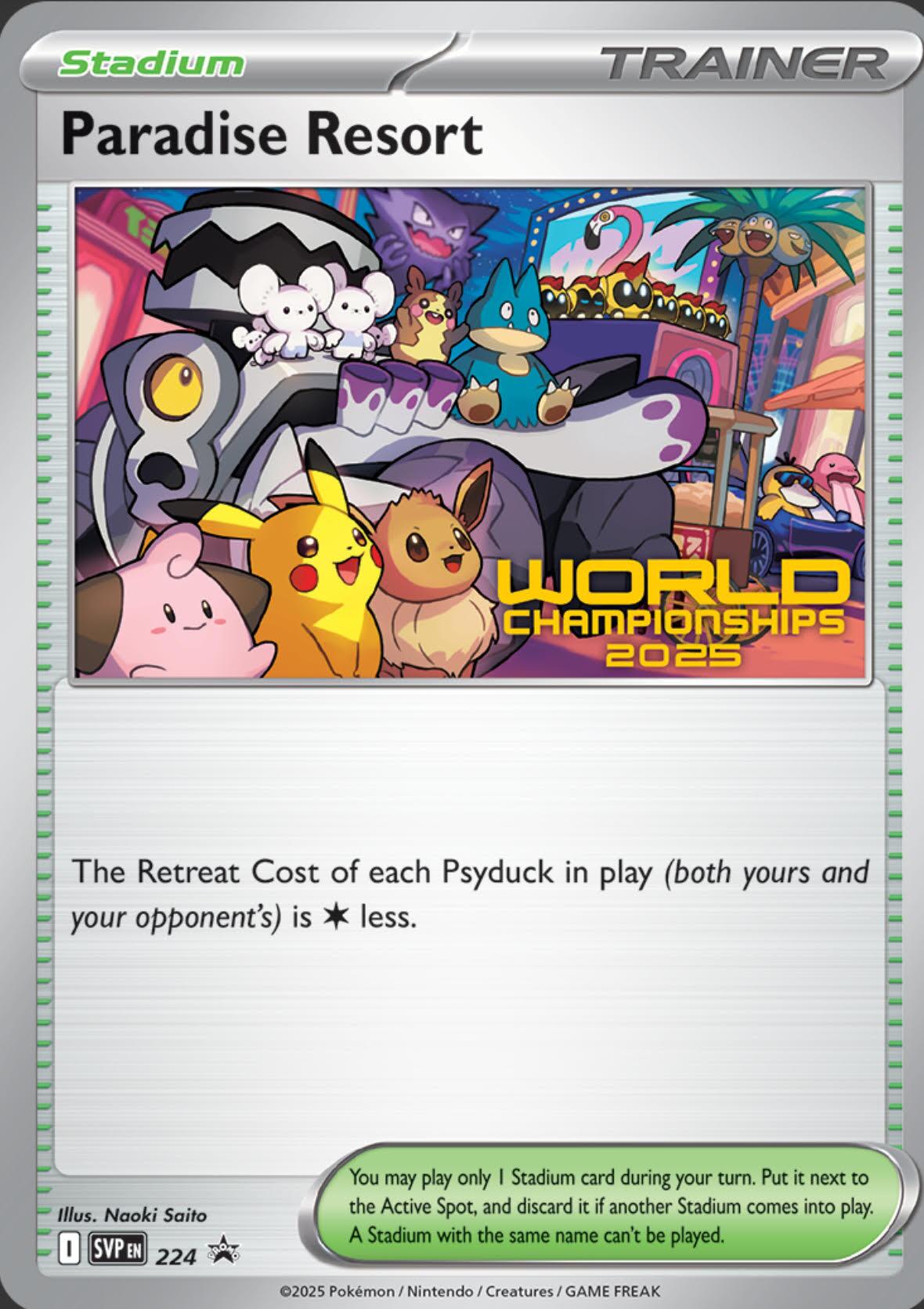 Paradise Resort (224) (World Championships 2025) [Scarlet & Violet: Black Star Promos] | Pegasus Games WI