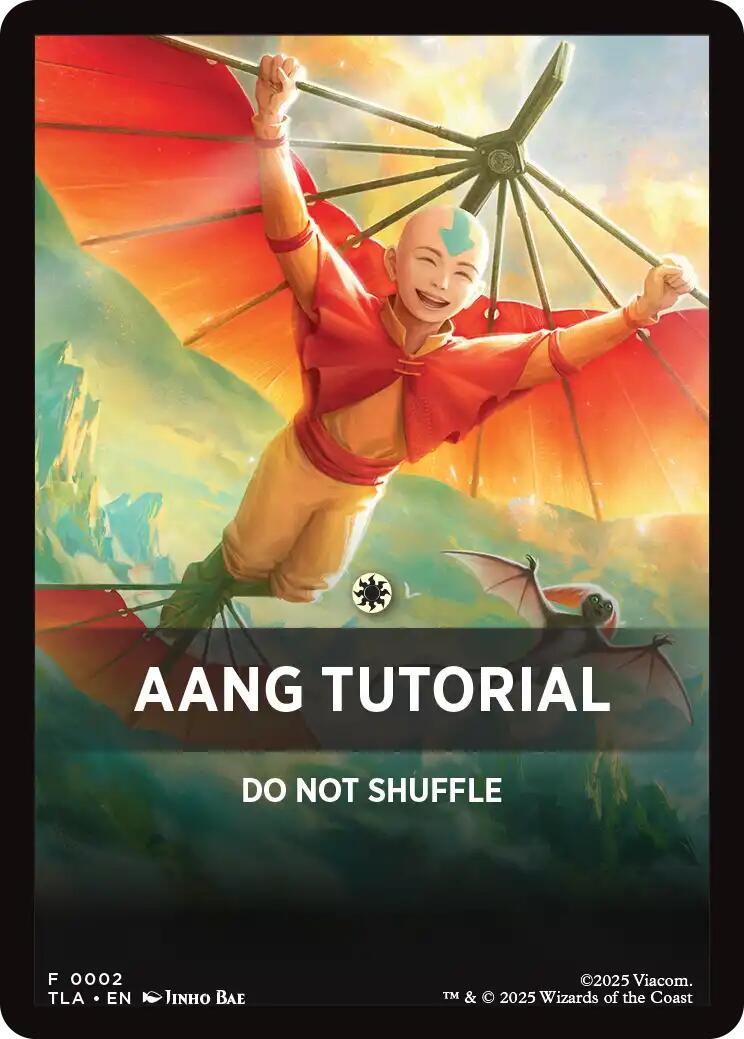 Aang Tutorial Theme Card [Avatar: The Last Airbender Tokens] | Pegasus Games WI