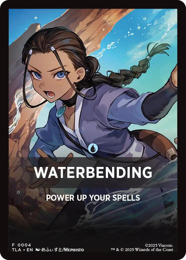 Waterbending Theme Card [Avatar: The Last Airbender Tokens] | Pegasus Games WI