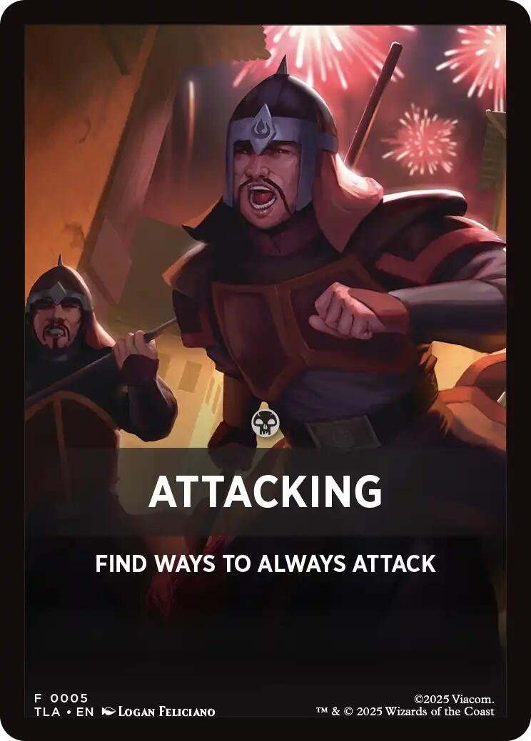 Attacking Theme Card [Avatar: The Last Airbender Tokens] | Pegasus Games WI