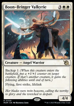 Boon-Bringer Valkyrie (Promo Pack) [March of the Machine Promos] | Pegasus Games WI