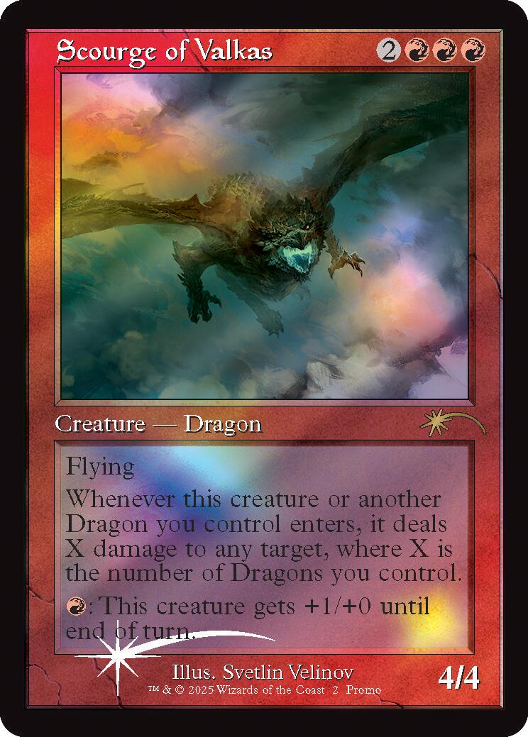 Scourge of Valkas (Retro Frame) [Secret Lair Drop Series] | Pegasus Games WI