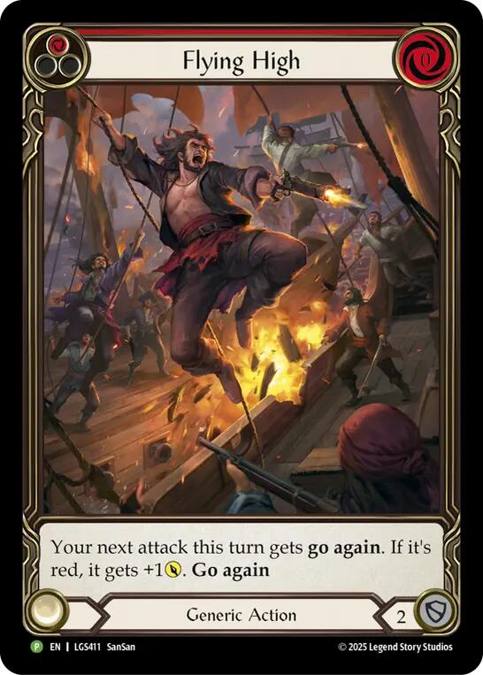 Flying High (Red) [LGS411] (Promo)  Rainbow Foil | Pegasus Games WI