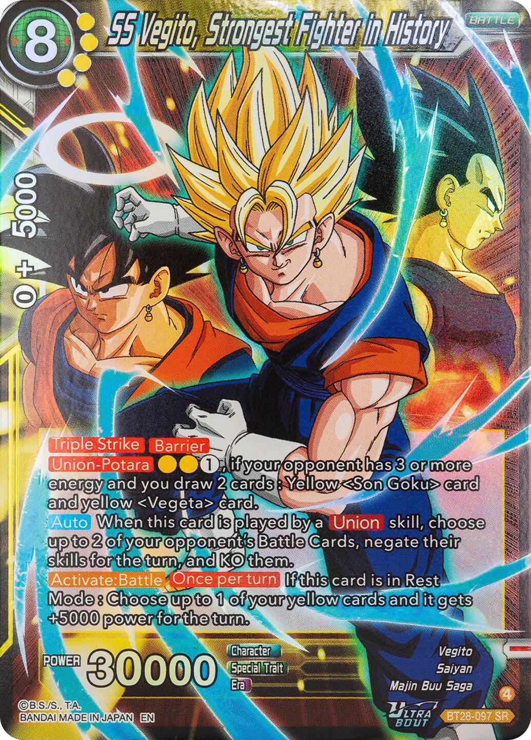SS Vegito, Strongest Fighter in History (BT28-097) [Prismatic Clash] | Pegasus Games WI