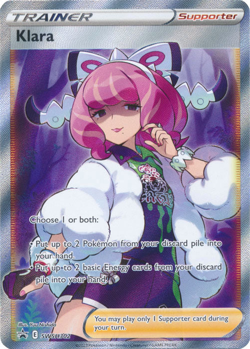 Klara (SWSH302) (Full Art) [Sword & Shield: Black Star Promos] | Pegasus Games WI