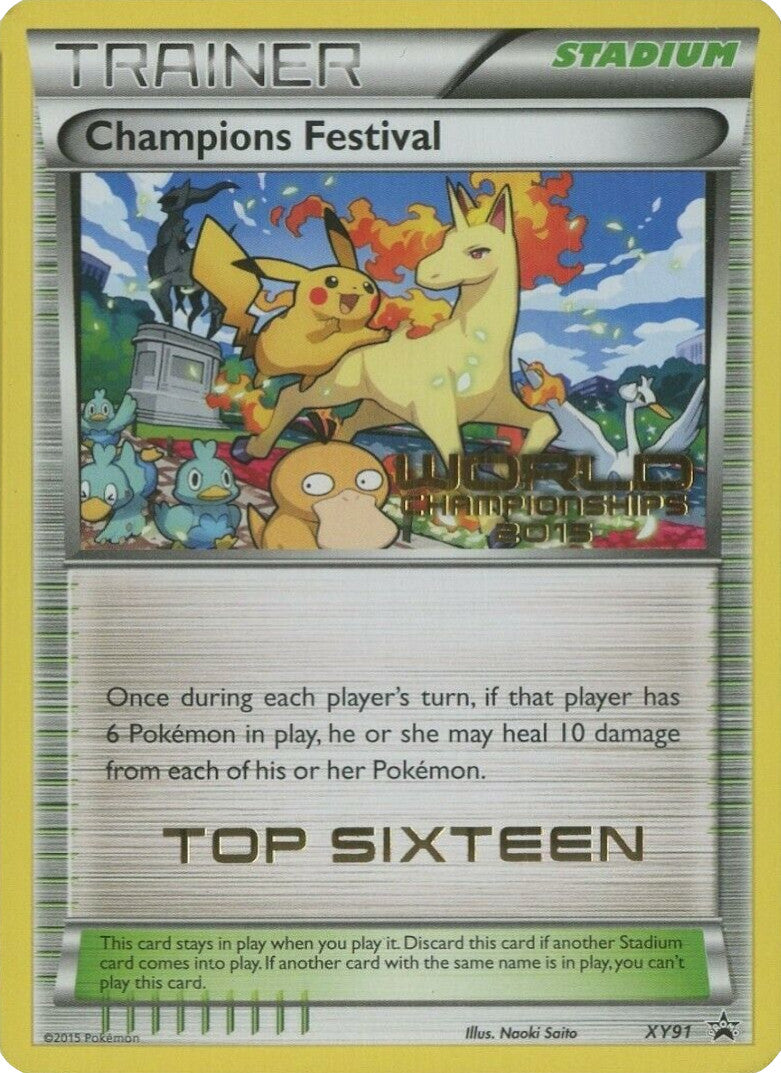 Champions Festival (XY91) (2015 Top Sixteen) [XY: Black Star Promos] | Pegasus Games WI