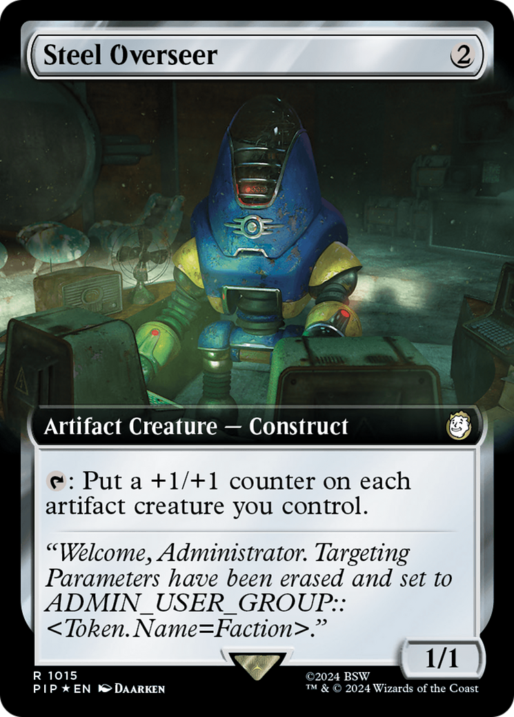 Steel Overseer (Extended Art) (Surge Foil) [Fallout] | Pegasus Games WI