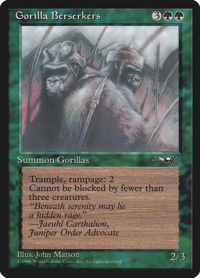 Gorilla Berserkers (Mouths Closed) [Alliances] | Pegasus Games WI