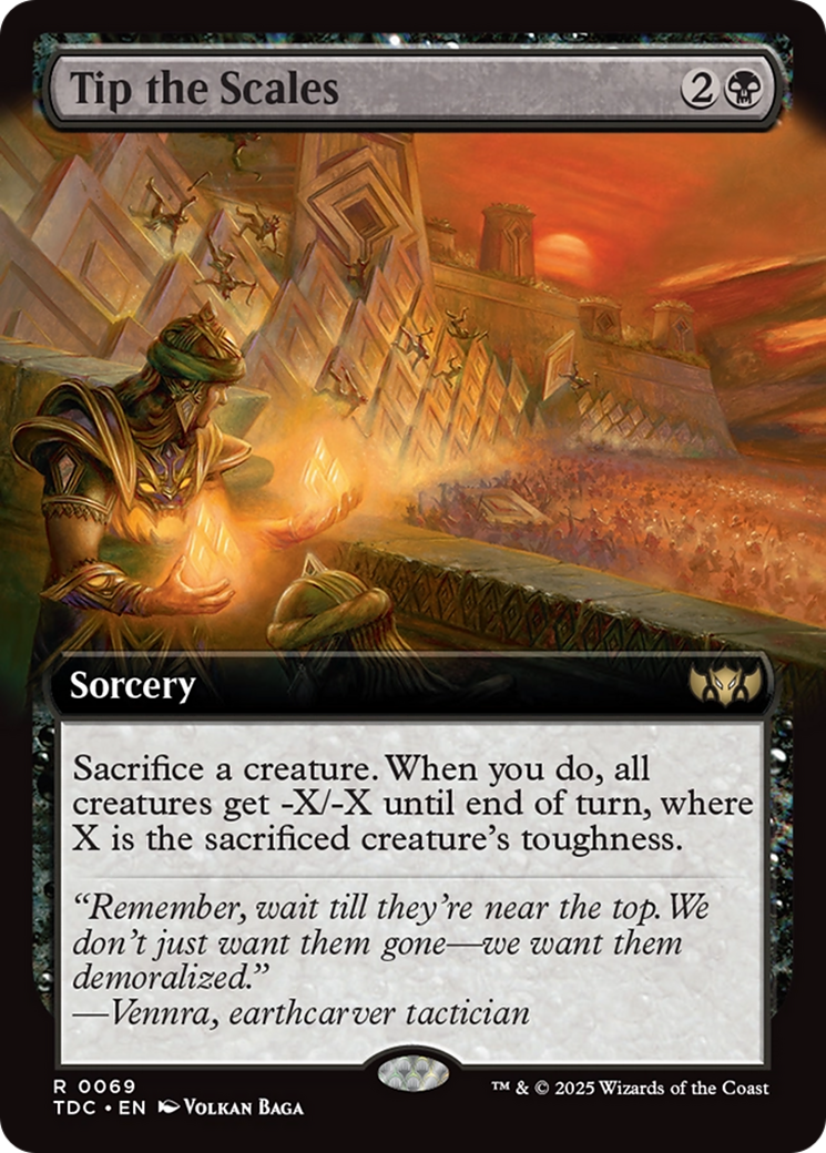 Tip the Scales (Extended Art) [Tarkir: Dragonstorm Commander] | Pegasus Games WI