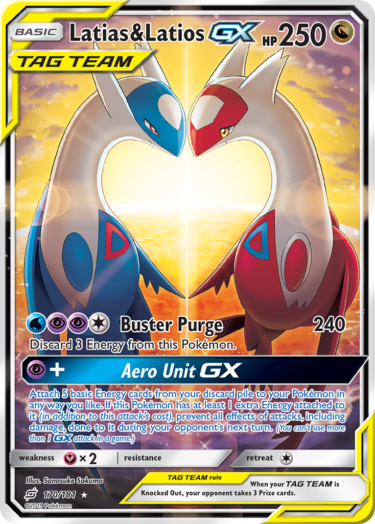 Latias & Latios GX (170/181) [Sun & Moon: Team Up] | Pegasus Games WI