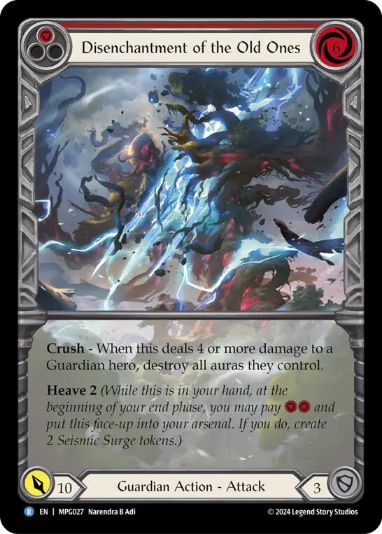 Disenchantment of the Old Ones (Extended Art) [MPG027] (Mastery Pack Guardian)  Rainbow Foil | Pegasus Games WI