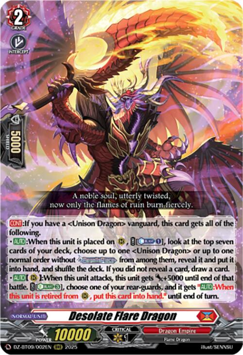 Desolate Flare Dragon (DZ-BT09/002EN) [Super Brave Detonation] | Pegasus Games WI