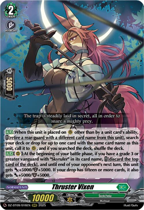 Thruster Vixen (DZ-BT09/016EN) [Super Brave Detonation] | Pegasus Games WI